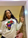 Women's Africa Map Hoodie