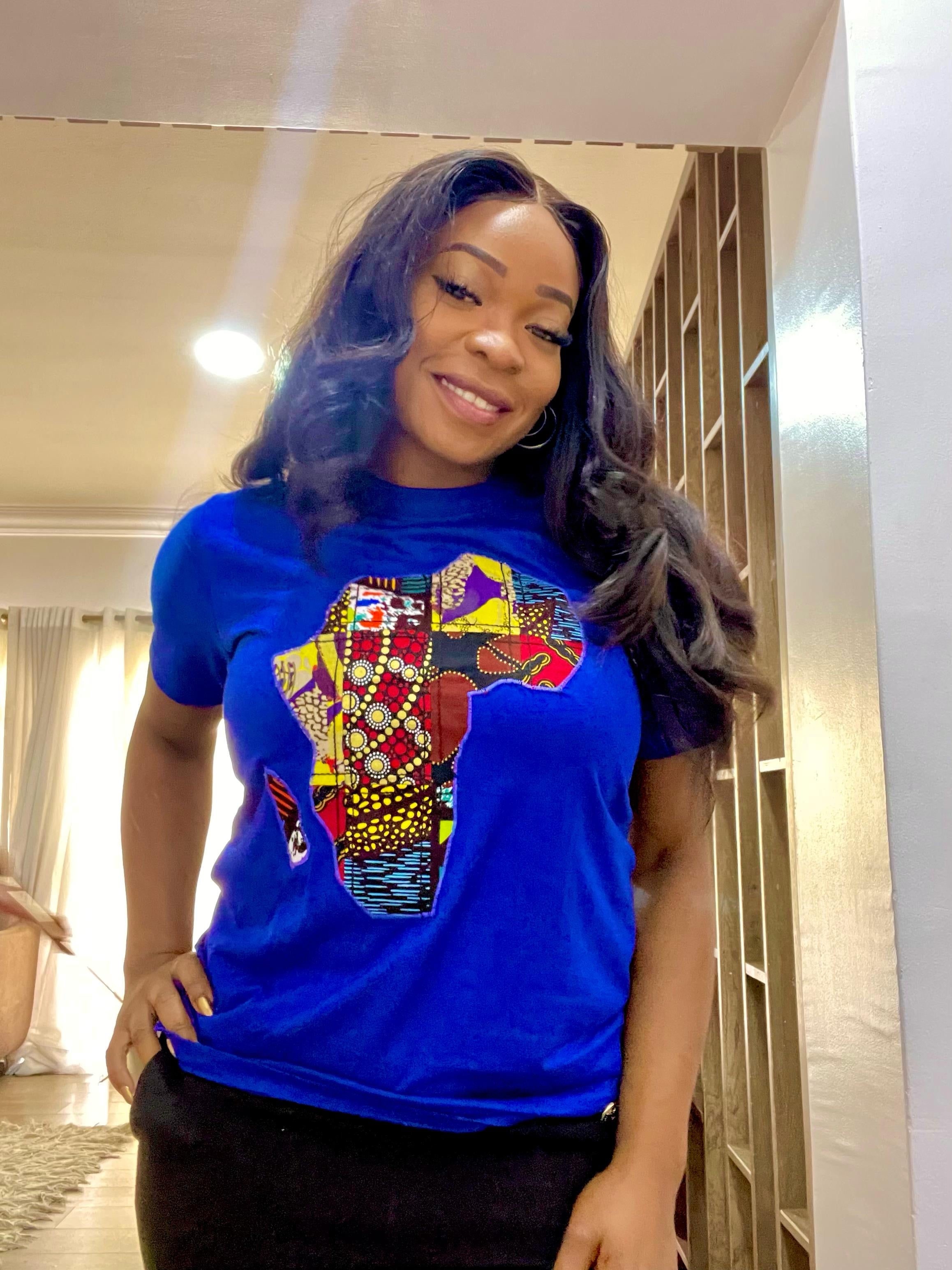 Women's Africa Map Teeshirt