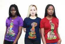 Load image into Gallery viewer, Ankara Print Embellished Tee Shirt
