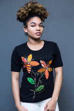 Load image into Gallery viewer, Ankara Print Embellished Tee Shirt
