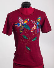 Load image into Gallery viewer, Ankara Print Embellished Tee Shirt
