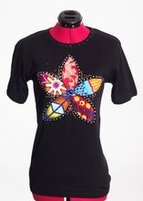 Load image into Gallery viewer, Ankara Print Embellished Tee Shirt
