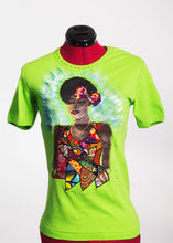 Load image into Gallery viewer, Ankara Print Embellished Tee Shirt
