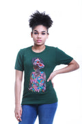 Ankara Print Embellished Tee Shirt